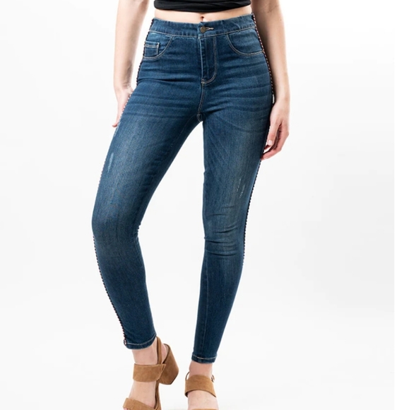 cenia convi jeans ankle Length Jeans Basic Signature Style with Leopard print - Picture 13 of 13